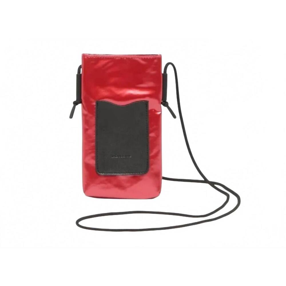 NEW JACK GOMME women's phone holder mini shoulder bag in poppy
